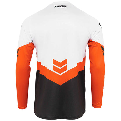 Camiseta MX Thor Youth Sector Chev - Naranja/Blanco