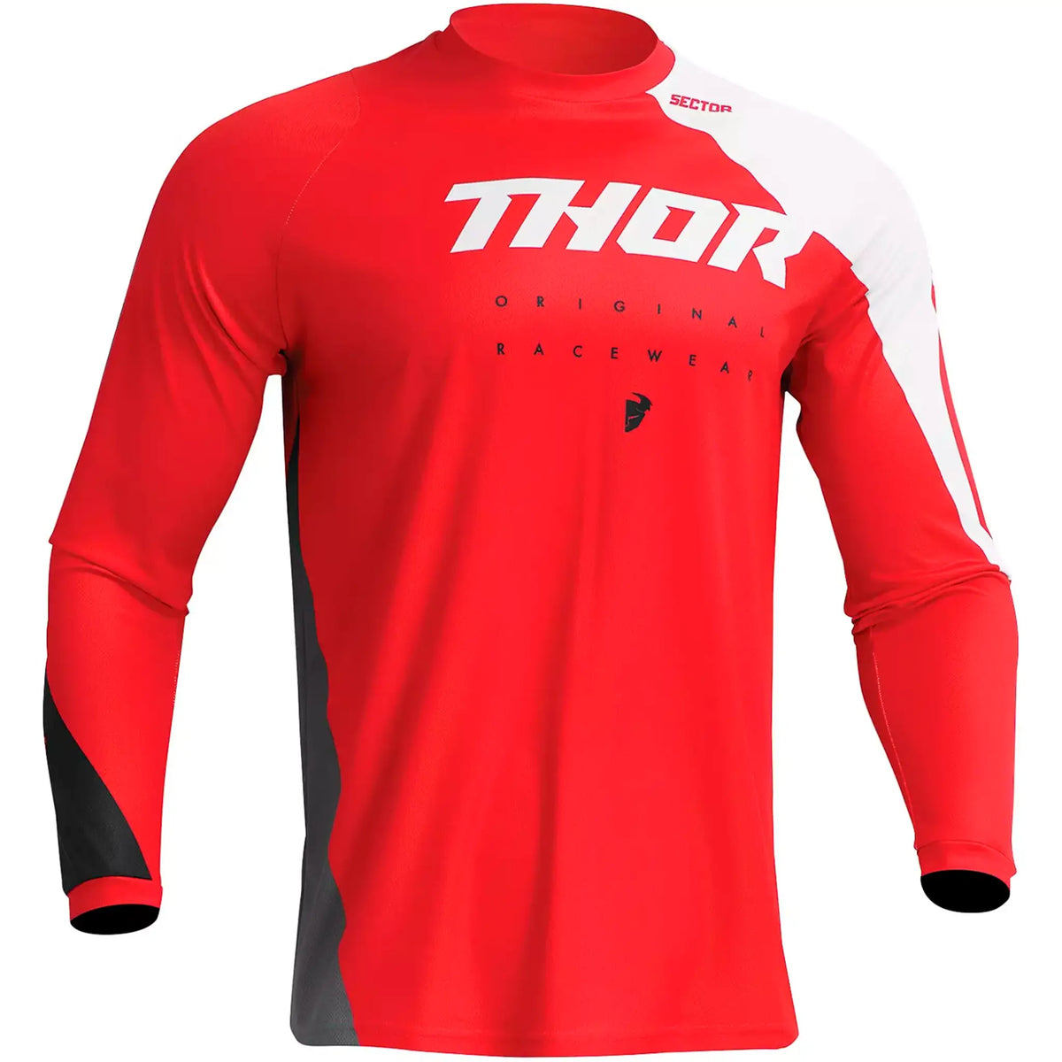 Camiseta MX Thor Youth Sector Edge - Rojo/Blanco