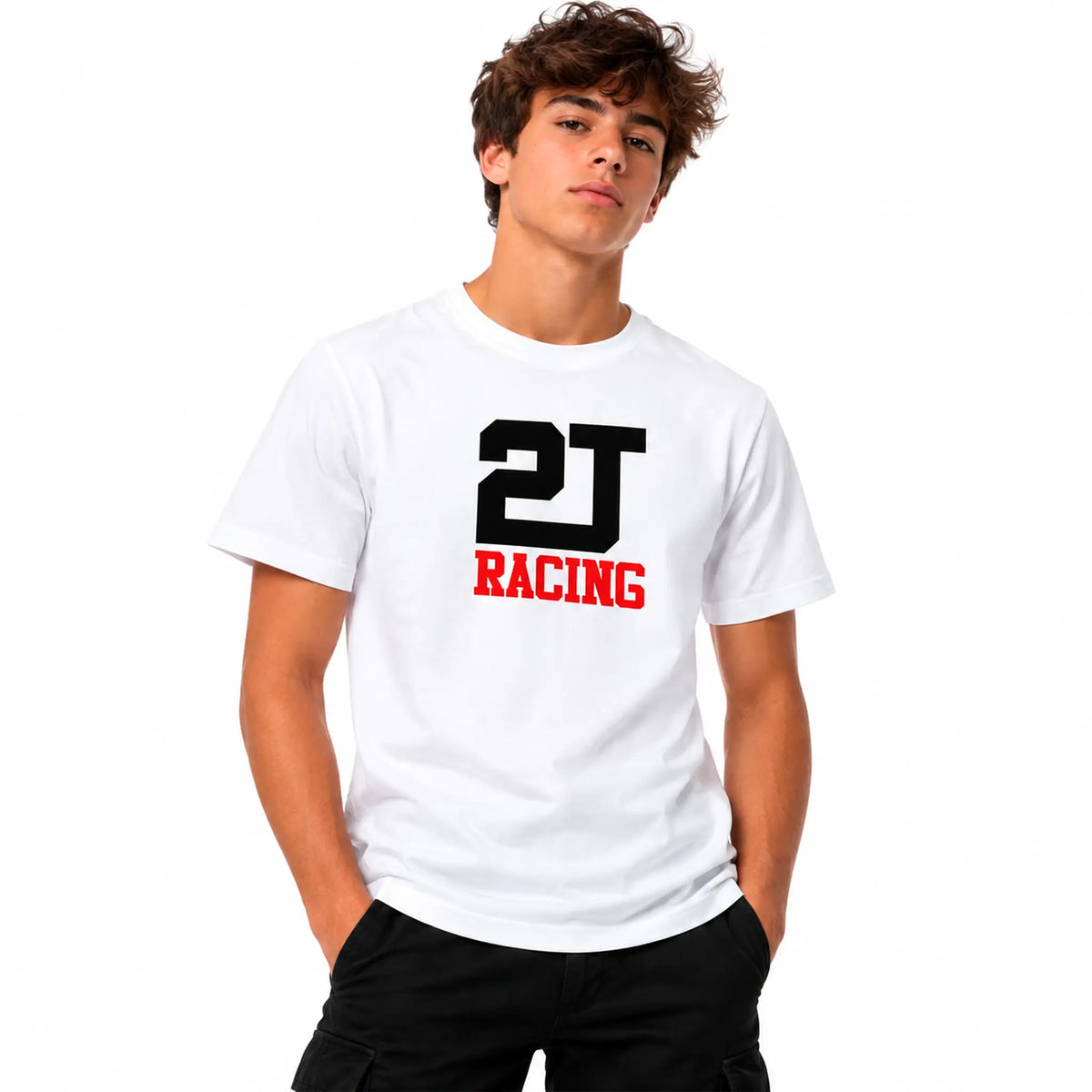Camiseta 2T Racing - Blanco