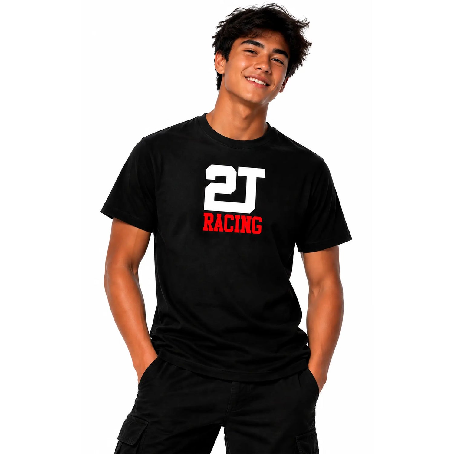 Camiseta 2T Racing - Negro