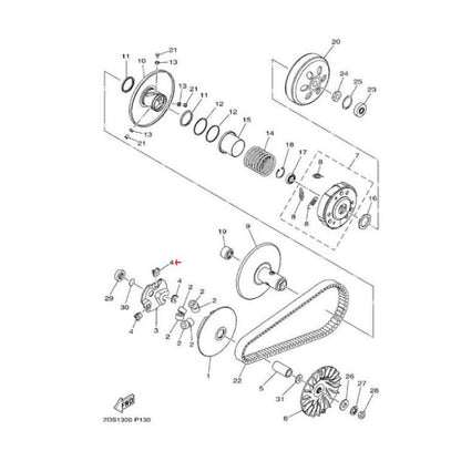 Guia variador Yamaha Nmax 125 15-20