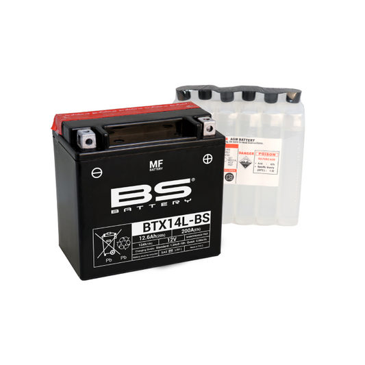 Batería BTX14L-BS BS Battery con ácido 300605