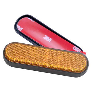 Catadioptric oval orange fork bars approved