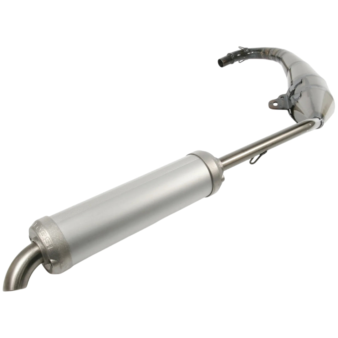 Escape GP MHR Malossi para Peugeot XR6 con cuerpo de acero y silenciador de aluminio anodizado