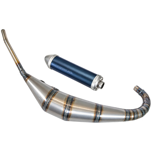 Escape Malossi MHR GP 50cc para Rieju RS2 2T con silenciador de aluminio anodizado Nitro Blue
