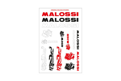 Puños Malossi negros logo Malossi TRIBAL Ø 30 mod. sin cierre lateral
