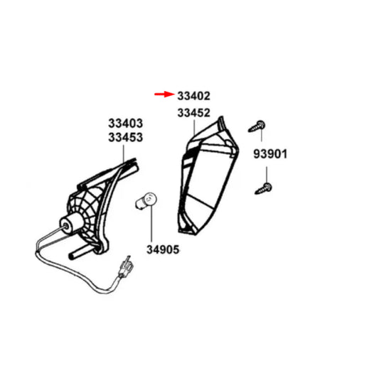 Clignotant tulipe avant Kymco Vitality 50 2T 