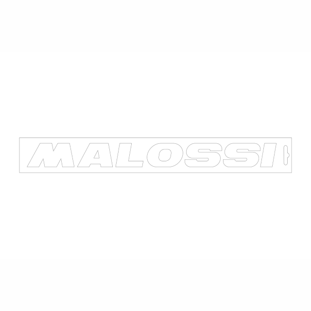 Pegatina 32x3.5cm Malossi - blanco 337505.W0