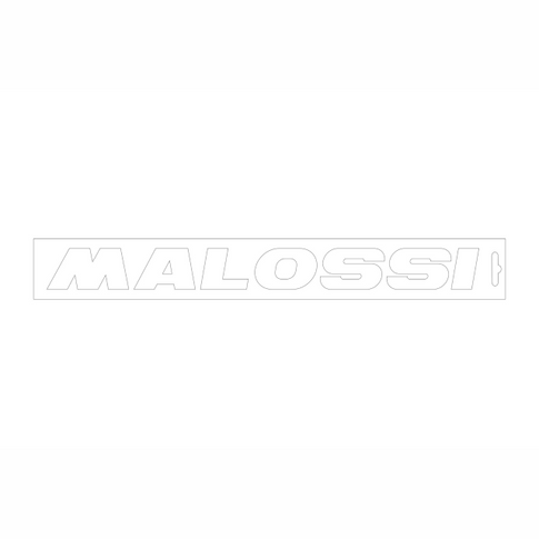 Pegatina 32x3.5cm Malossi - blanco 337505.W0