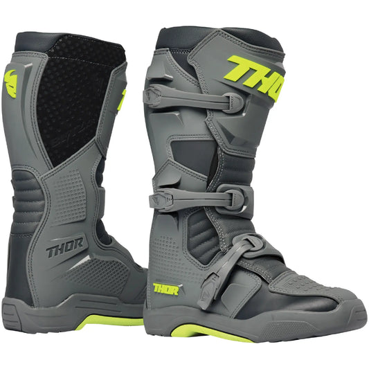 Botas MX Thor Blitz XR - Gris/Amarillo