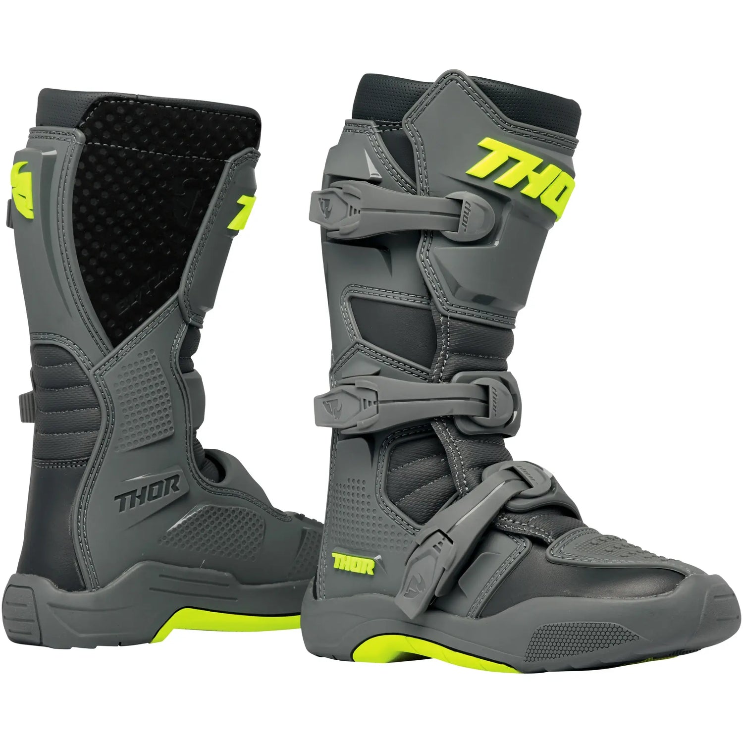 Botas MX Thor Youth Blitz XR - Gris/Amarillo