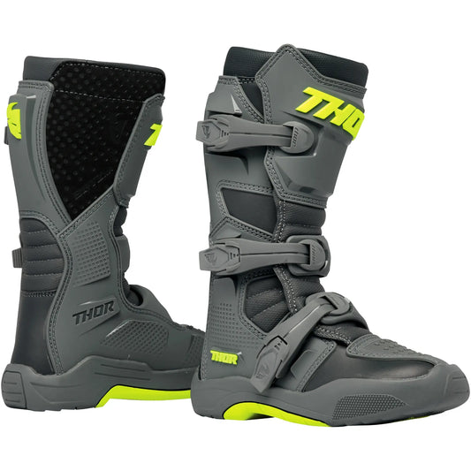 Botas MX Thor Youth Blitz XR - Gris/Amarillo