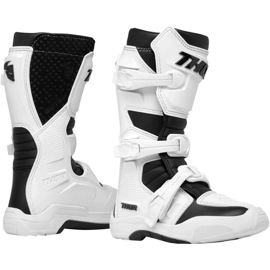 Botas MX Thor Youth Blitz XR - Negro/Blanco
