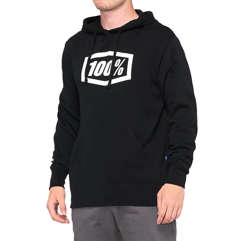 Essential 100% Sweatshirt with hood - black