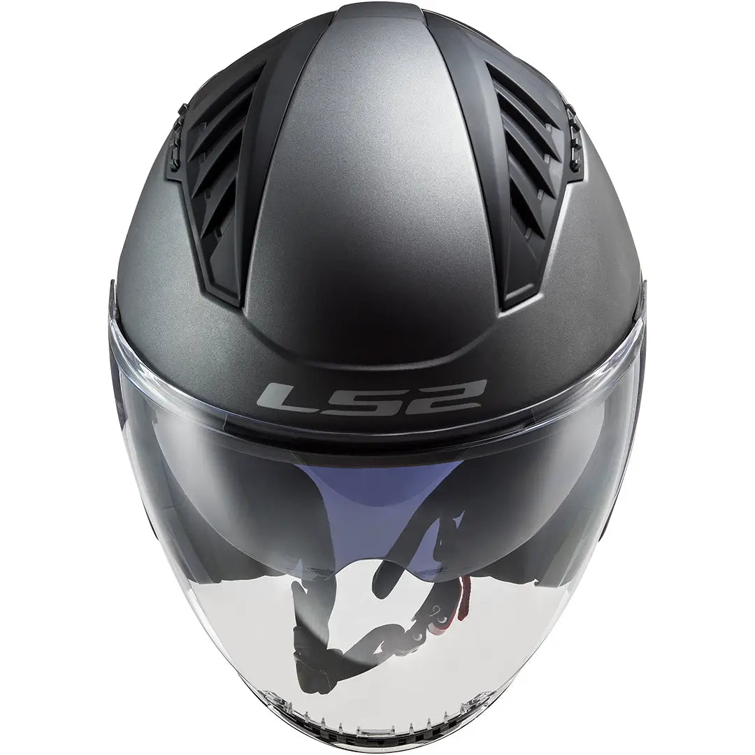 Casco LS2 OF600 Copter II Solid - Titanio Mate
