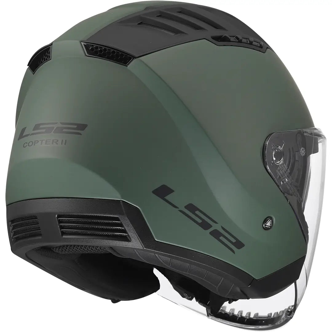 Casco LS2 OF600 Copter II Solid - Verde Mate