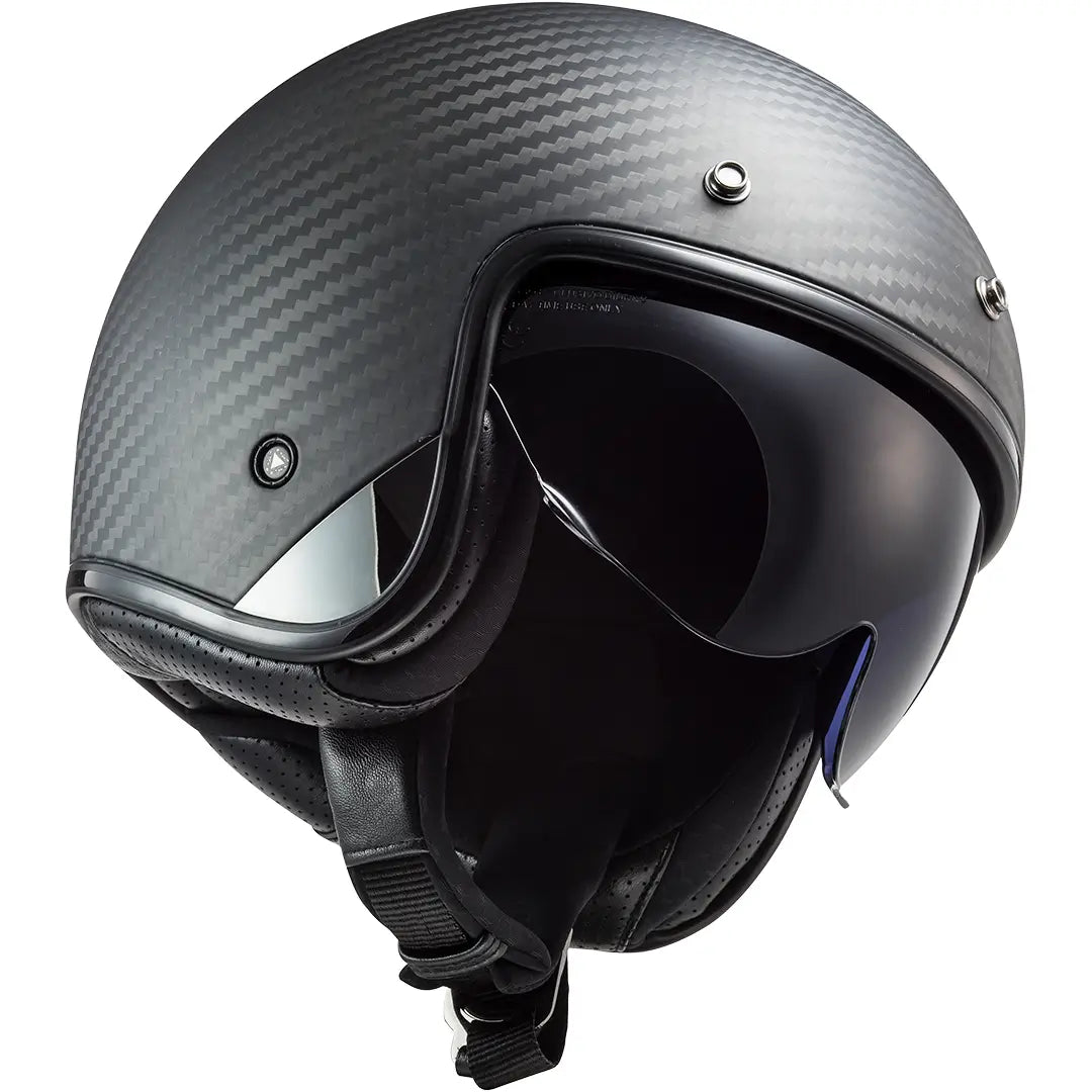 Casco LS2 OF601 Bob II Carbon - Carbono Mate