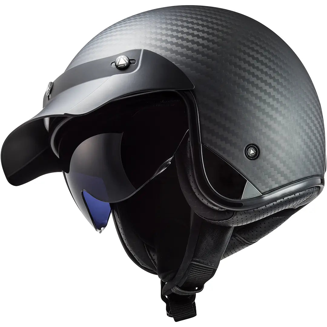 Casco LS2 OF601 Bob II Carbon - Carbono Mate