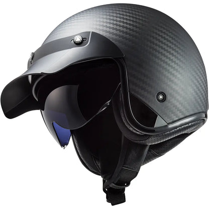 Casco LS2 OF601 Bob II Carbon - Carbono Mate