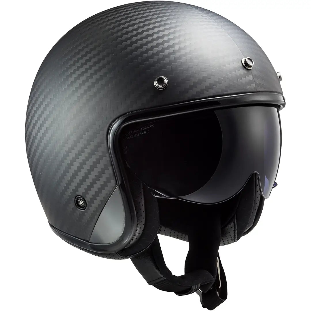 Casco LS2 OF601 Bob II Carbon - Carbono Mate