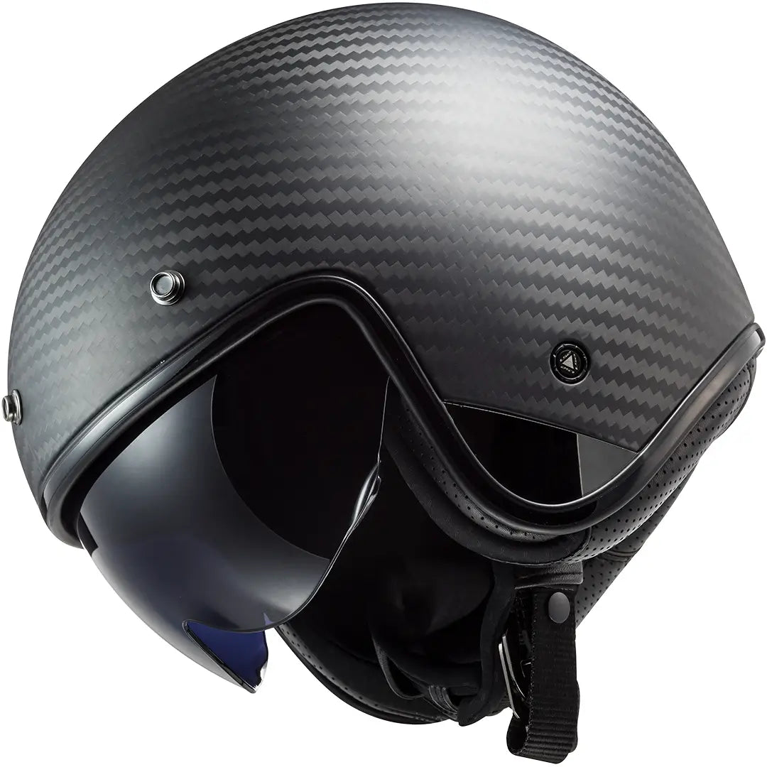 Casco LS2 OF601 Bob II Carbon - Carbono Mate