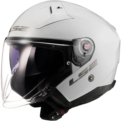 Casco LS2 OF603 Infinity II Solid - Blanco Brillo