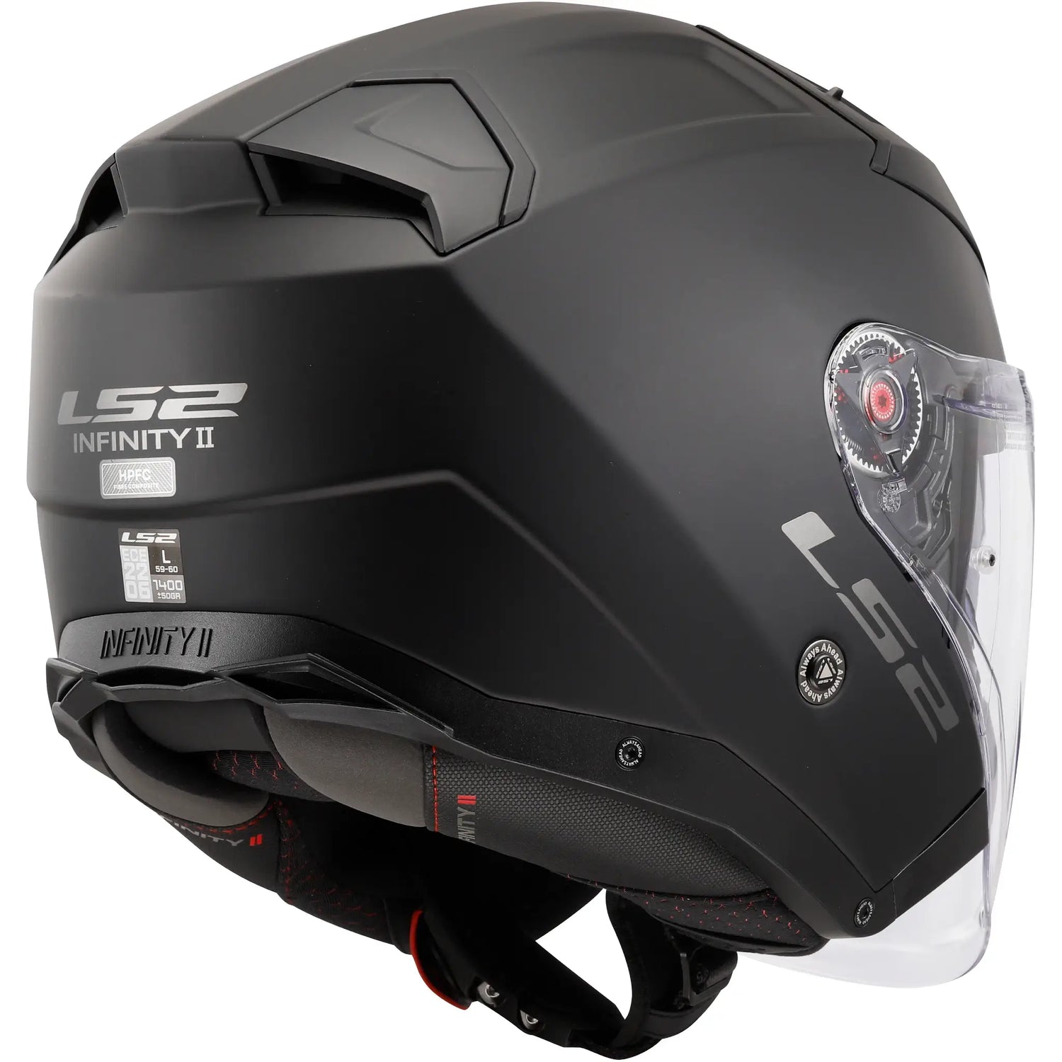 Casco LS2 OF603 Infinity II Solid - Negro Mate