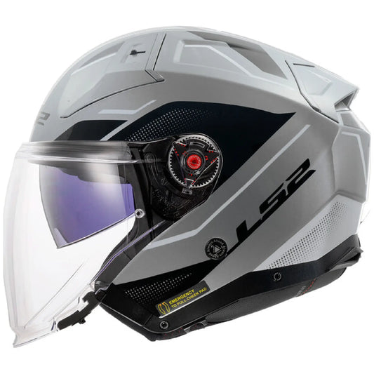 Casco LS2 OF603 Infinity II Veyron - Negro/Gris