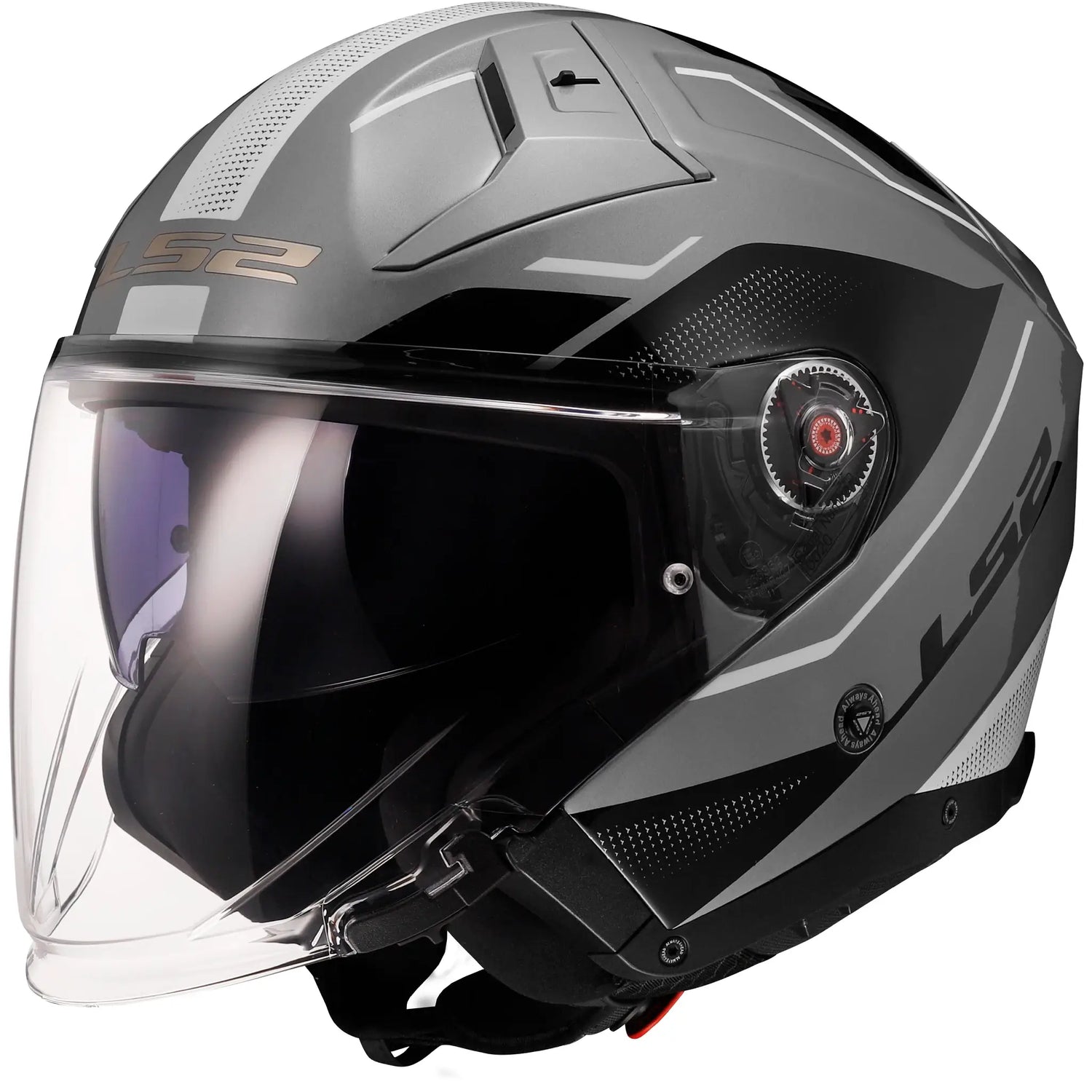 Casco LS2 OF603 Infinity II Veyron - Negro/Gris