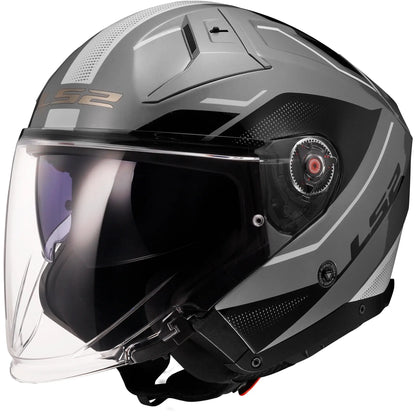 Casco LS2 OF603 Infinity II Veyron - Negro/Gris