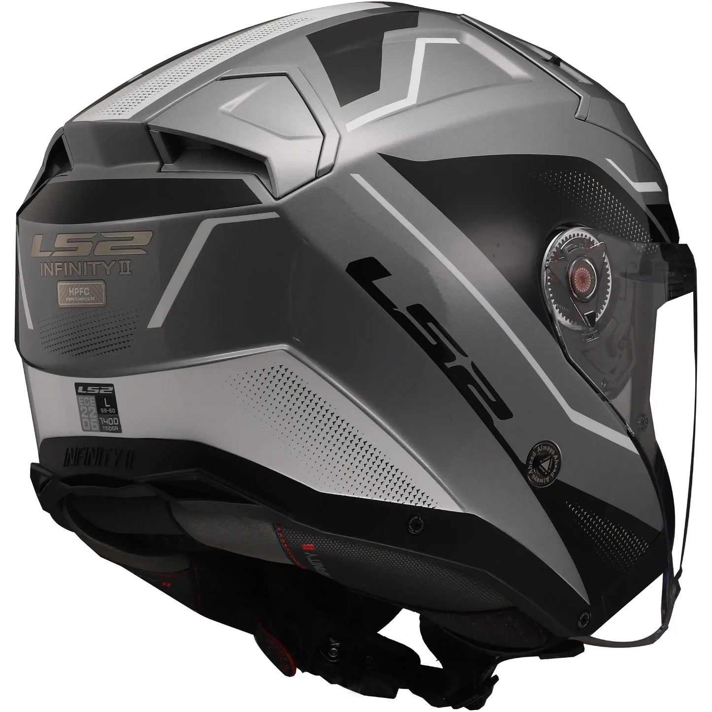 Casco LS2 OF603 Infinity II Veyron - Negro/Gris