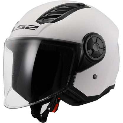 Casco LS2 OF616 Airflow II Solid - Blanco Brillo