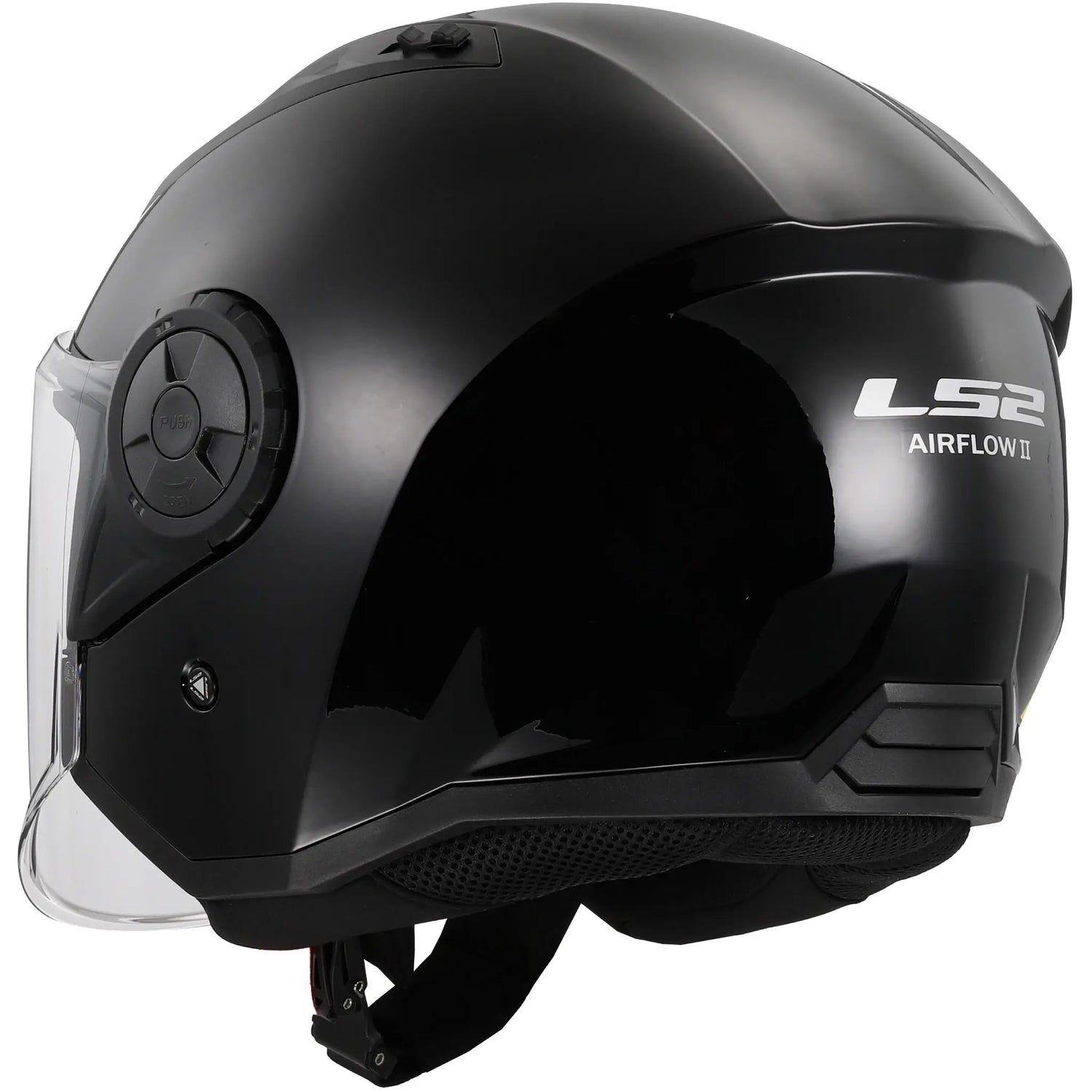 Casco LS2 OF616 Airflow II Solid - Negro Brillo