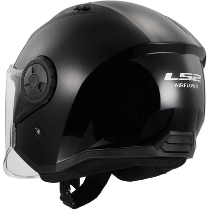 Casco LS2 OF616 Airflow II Solid - Negro Brillo
