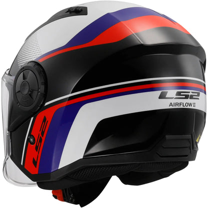 Casco LS2 OF616 Airflow II Rush - Blanco/Azul/Rojo