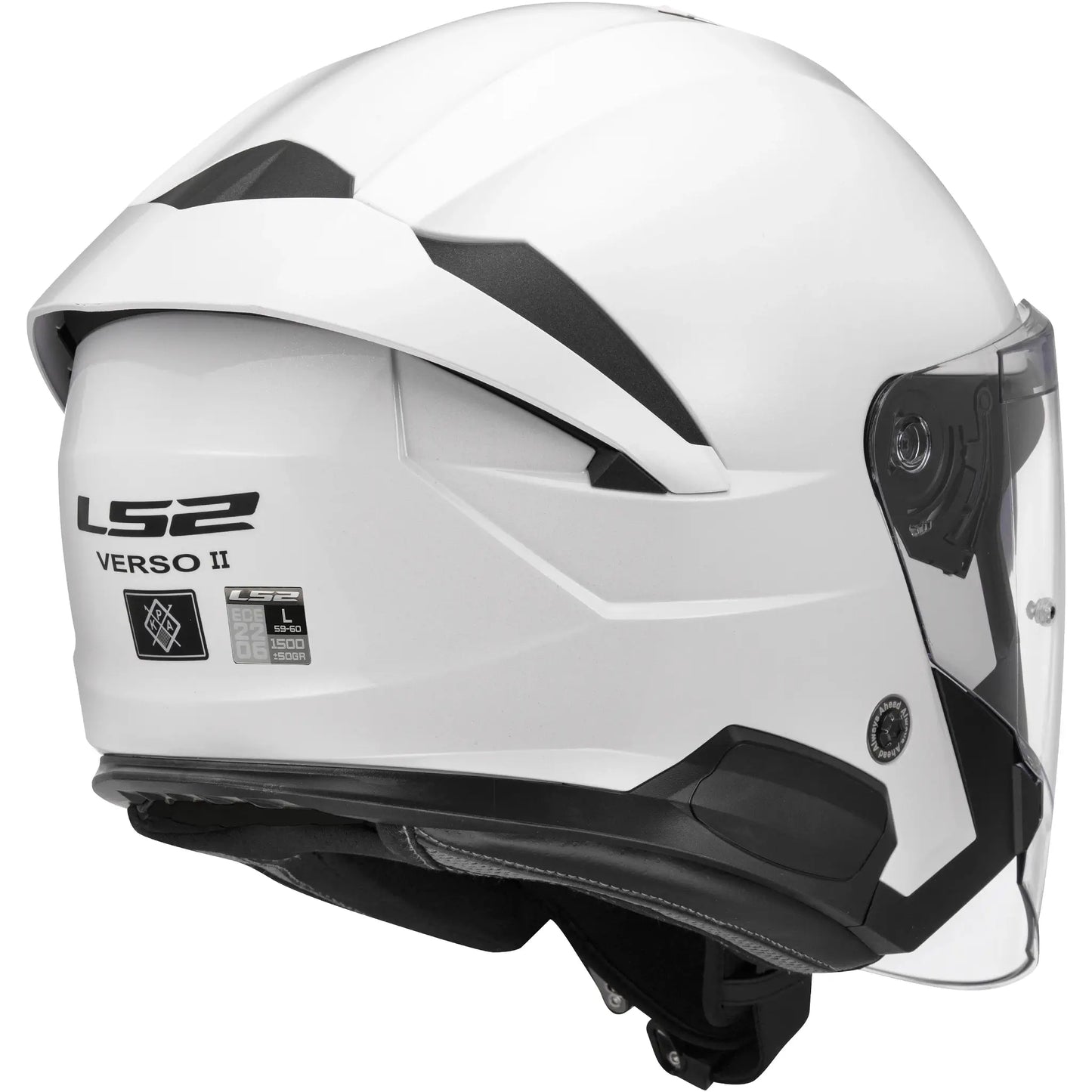 Casco LS2 OF618 Verso II Solid - Blanco Brillo