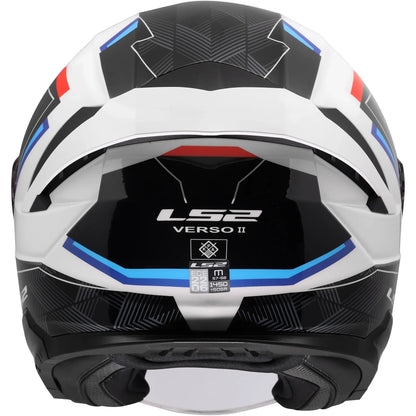 Casco LS2 OF618 Verso II Air - Blanco/Azul/Rojo Brillo