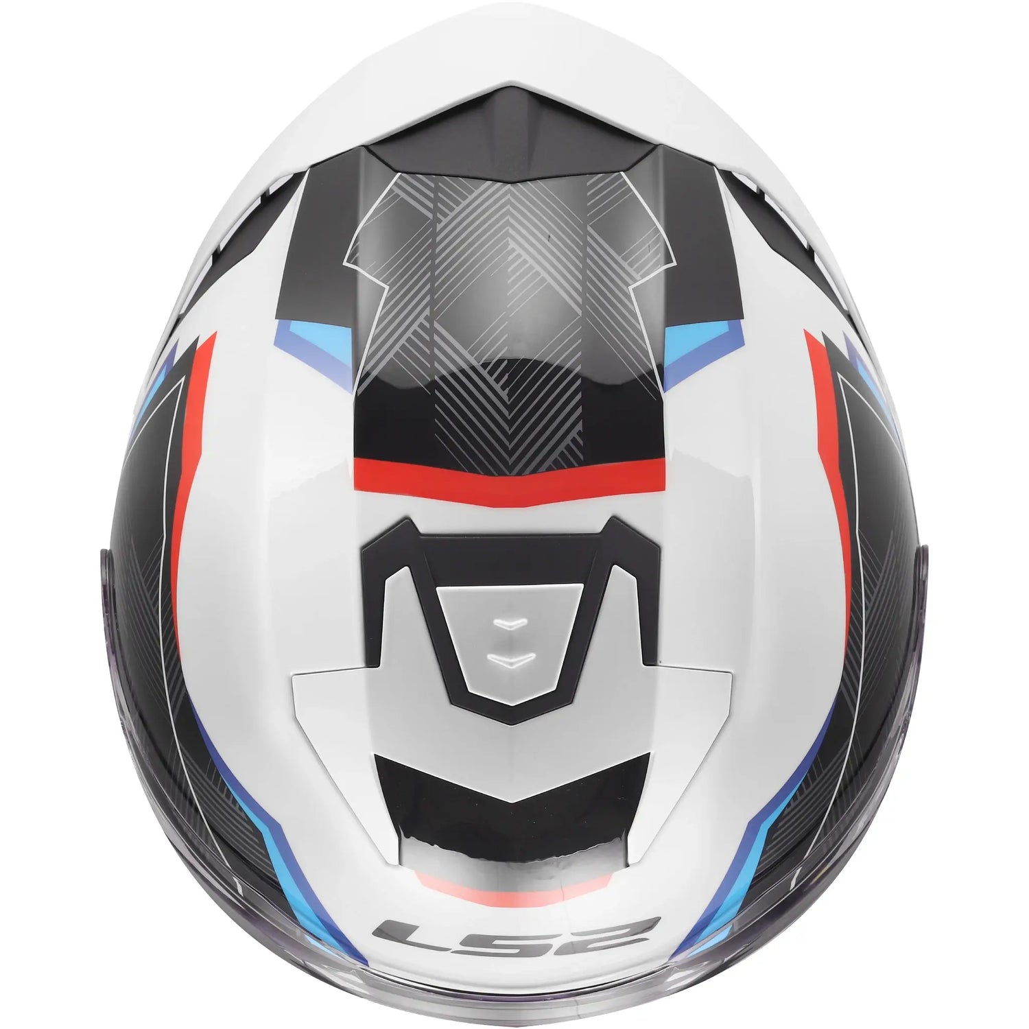 Casco LS2 OF618 Verso II Air - Blanco/Azul/Rojo Brillo