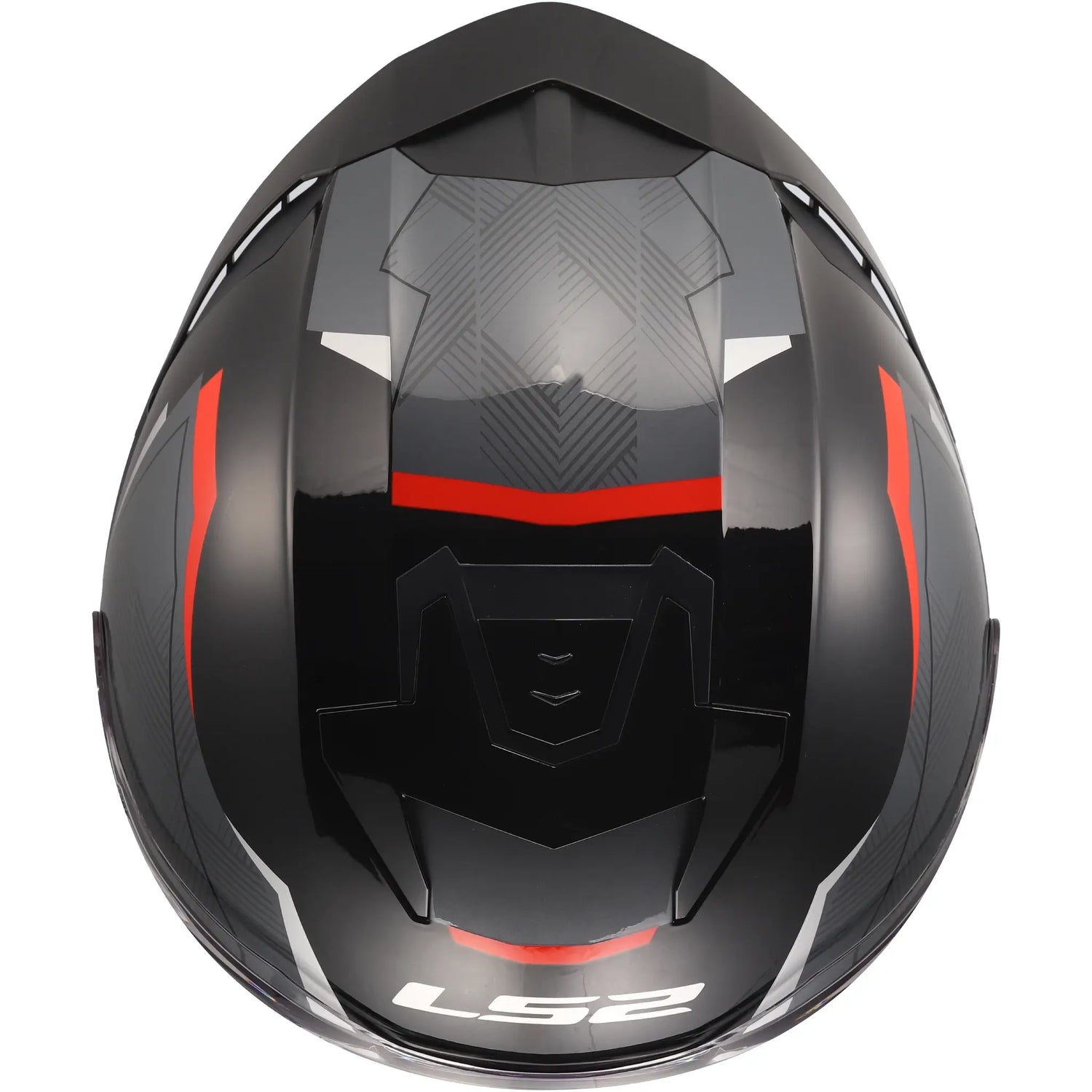 Casco LS2 OF618 Verso II Air - Negro/Rojo Brillo