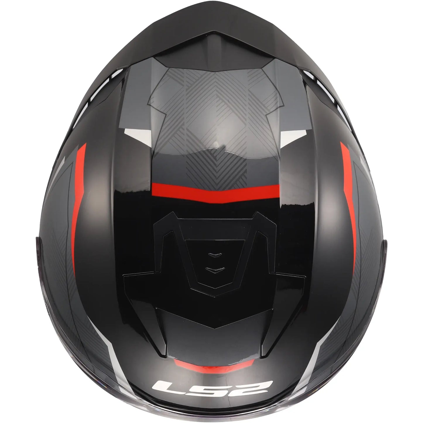 Casco LS2 OF618 Verso II Air - Negro/Rojo Brillo