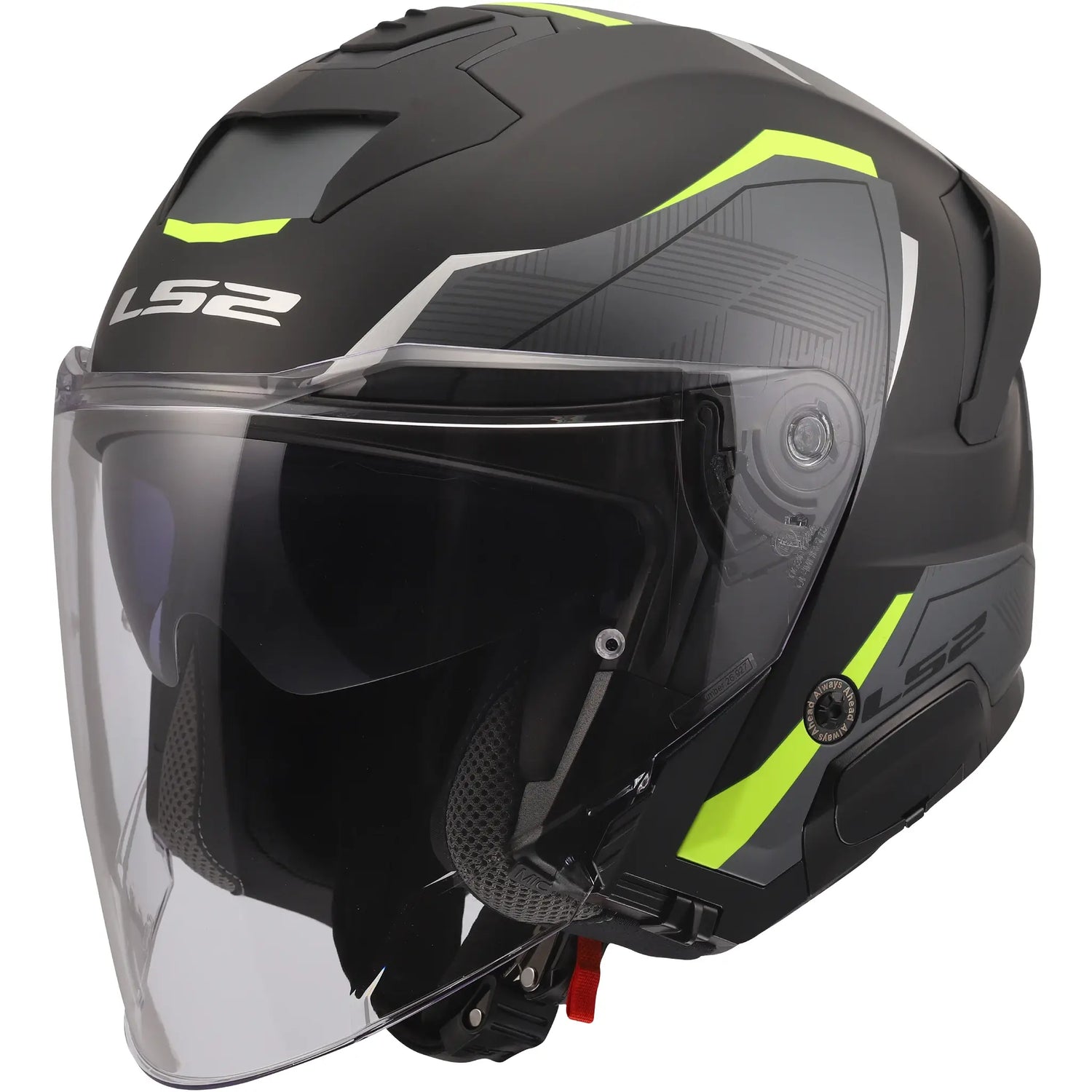 Casco LS2 OF618 Verso II Air - Negro/Amarillo Mate
