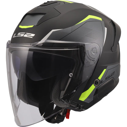 Casco LS2 OF618 Verso II Air - Negro/Amarillo Mate