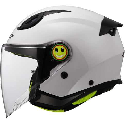 Casco LS2 OF622 Funny II Solid - Blanco Brillo