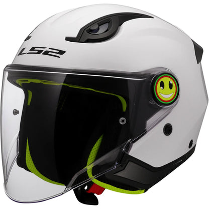 Casco LS2 OF622 Funny II Solid - Blanco Brillo
