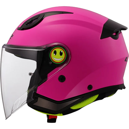Casco LS2 OF622 Funny II Solid - Rosa Brillo
