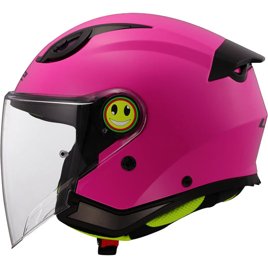 Casco LS2 OF622 Funny II Solid - Rosa Brillo