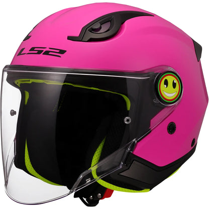 Casco LS2 OF622 Funny II Solid - Rosa Brillo