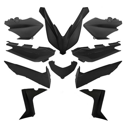 Kit carenados Yamaha Xmax 125 / 250 / 400 14-17 TNT - negro mate 367206