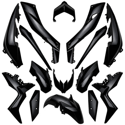 Kit carenado Yamaha X-Max 125/300 18-22 / X-Max 400 18-20 11 piezas  negro brillo TNT