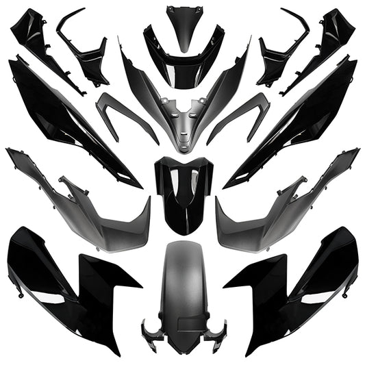 Kit carenados Honda Forza 125 / 300 21-23 negro TNT 367321